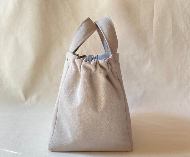 8号帆布♡Lサイズ♪ベーシック♡トートバッグ♡ダークグレー♪ ☆ハンドメイド トートバッグ03 BOX ダークグレー/ 8号帆布 | iichi 日々の