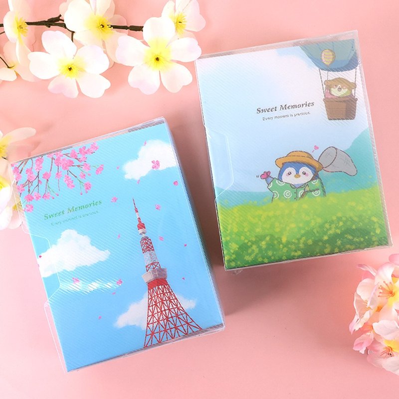 Chuyu B6/32K單格4x6相本/50張黑色內頁/定頁式/上方置入-100枚 - 相簿/相本 - 紙 多色