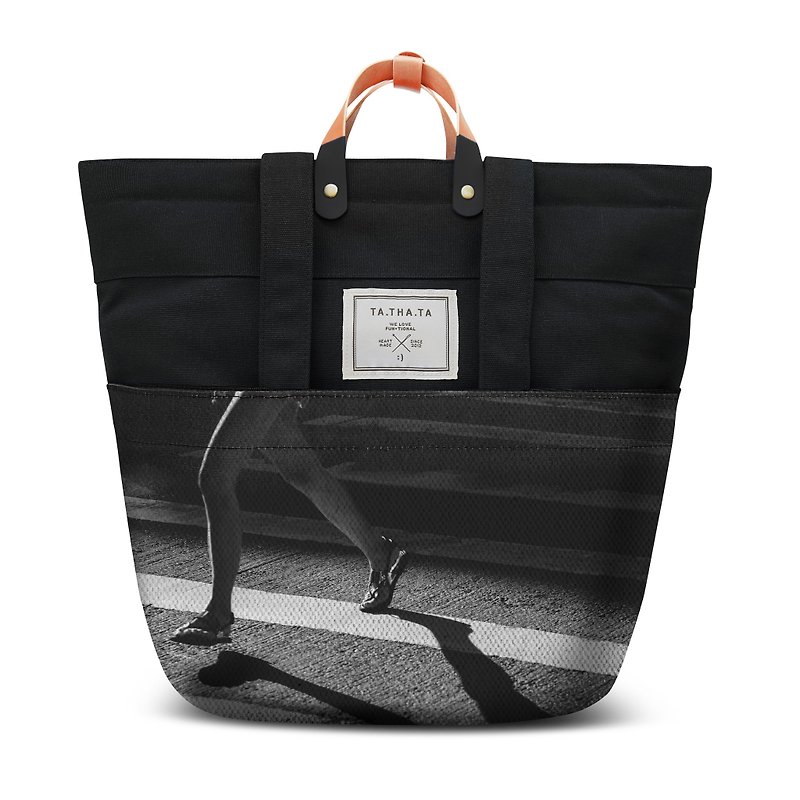 Limited Swift Life backpack - กระเป๋าเป้สะพายหลัง - ผ้าฝ้าย/ผ้าลินิน สีดำ