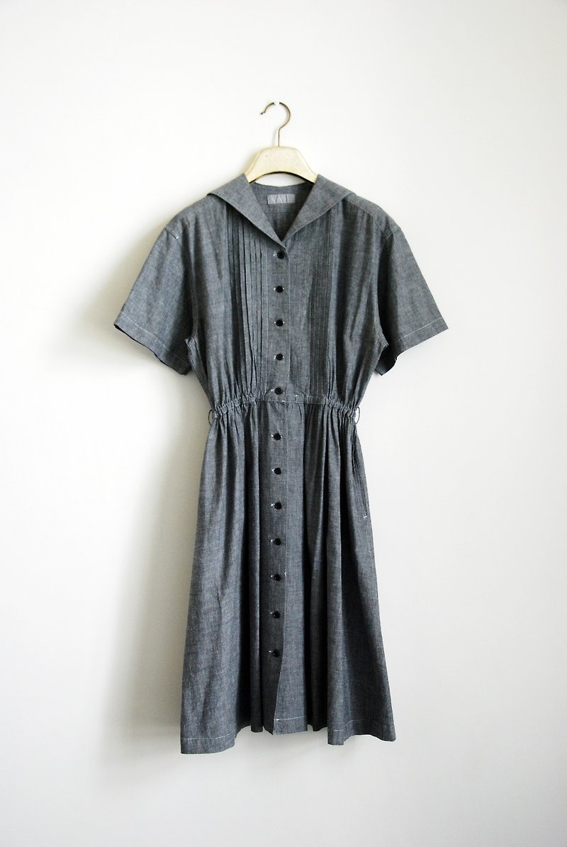 ヴィンテージセーラー襟のドレス - ワンピース - その他の素材 