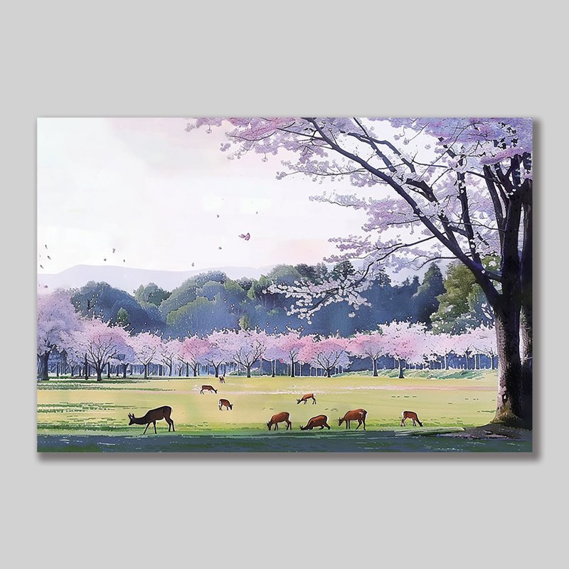 日本風景明信片・奈良公園・日本製造・送禮、書寫、裝飾 - 卡片/明信片 - 紙 