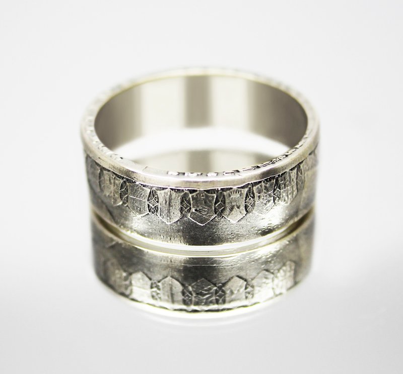 Italy Coin Ring Silver 500 Lira 1958-1961 coin rings for men coin rings for wo - 戒指 - 其他金屬 