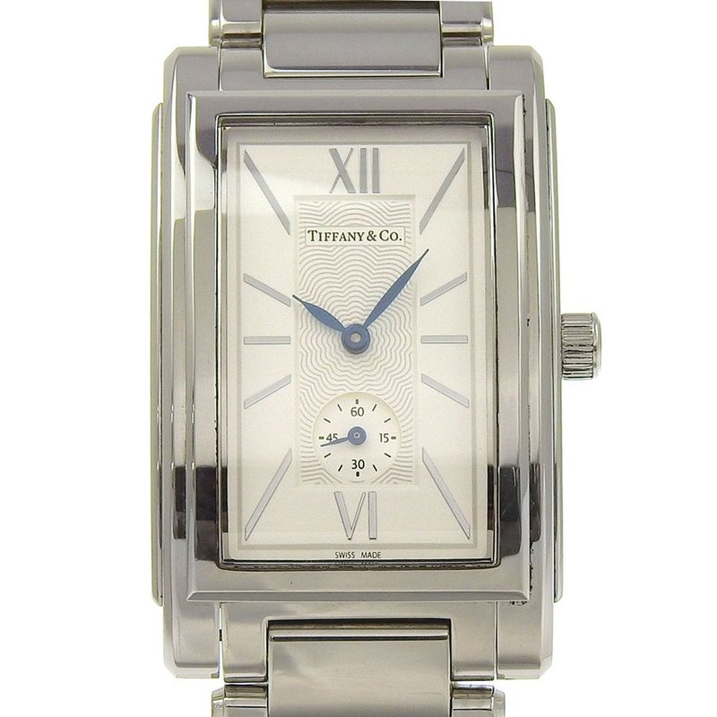 【日本直送】ティファニー TIFFANY&Co. グランド 腕時計 スモールセコンド Z0030.13.10A21A00A SS クオーツ メンズ【中古】 - 女錶 - 不鏽鋼 銀色