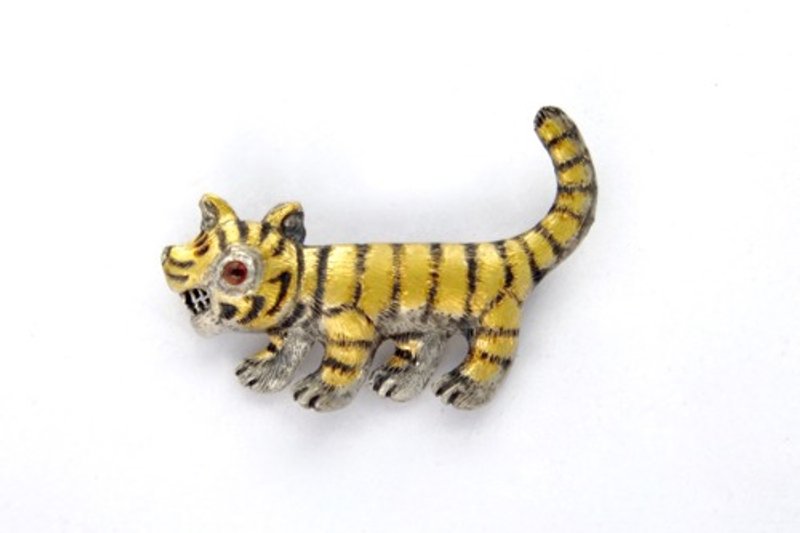 Pinkoi Proxy Purchase - little tiger brooch - Brooches - Other Metals 