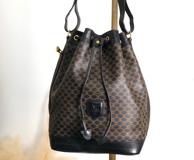 日本直送名牌中古包】CELINE セリーヌマカダムショルダーバッグ