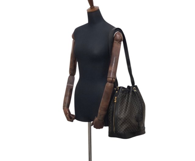 日本直送名牌中古包】CELINE セリーヌマカダムショルダーバッグ