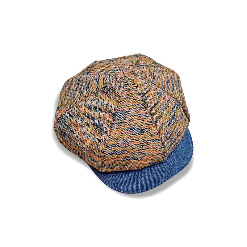 Calf Village / Handmade newsboy hat - Hats & Caps - Cotton & Hemp Multicolor