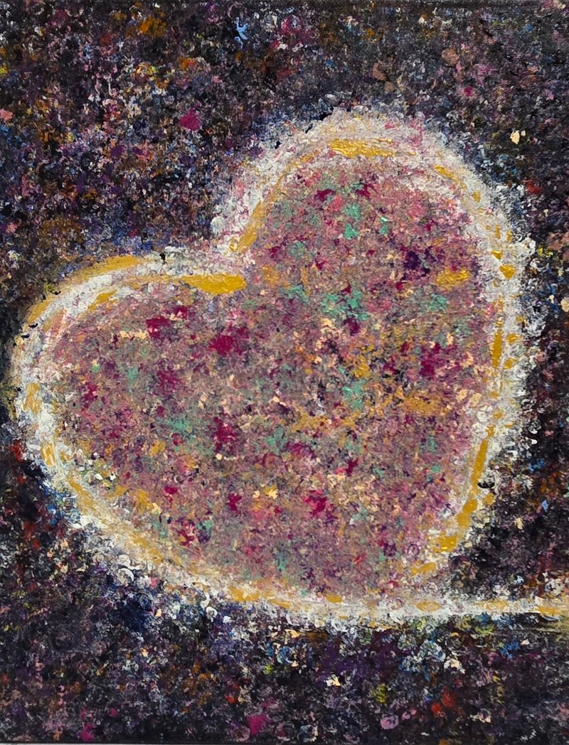 【愛的符號】壓克力畫/療癒藝術畫/心靈能量/原創手繪/送禮祝福/ - 擺飾/家飾品 - 壓克力 