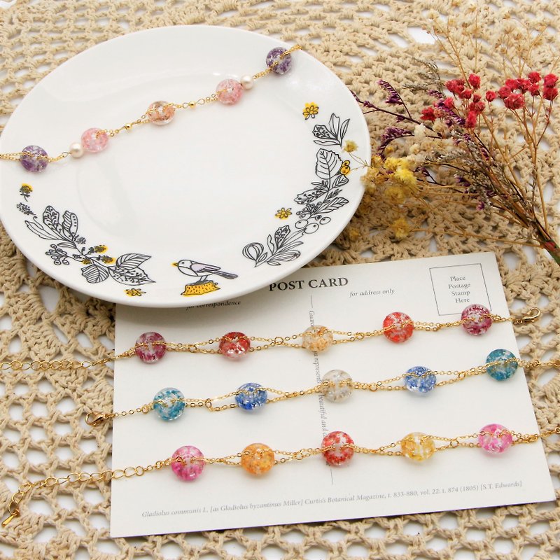 Gel jewelry apple flat bracelet - Bracelets - Other Materials Multicolor