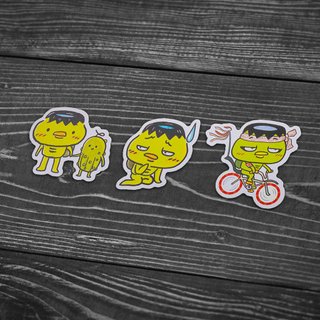 PVC Sticker set of 3 - Kappa collection 02
