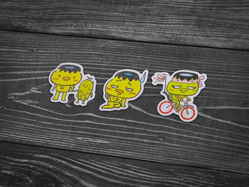 ManyMuchMore PVC Sticker set of 3 - Kappa collection 02