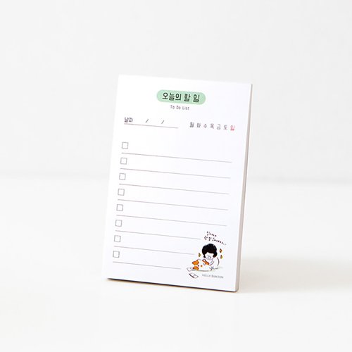 Hello DunDun 哈囉 ．登登 Hello DunDun 哈囉•登登系列 掌心便條紙 11. 今日待辦