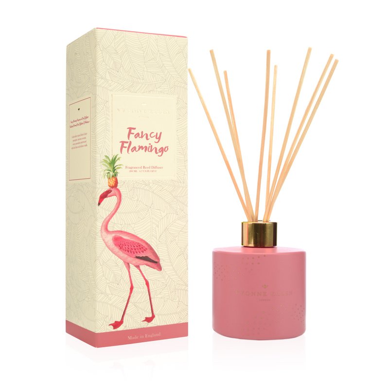 【Portmeirion】Yvonne Ellen | 動物饗宴 200ml 擴香禮盒 紅鶴 - 香氛/精油/擴香 - 精油 粉紅色