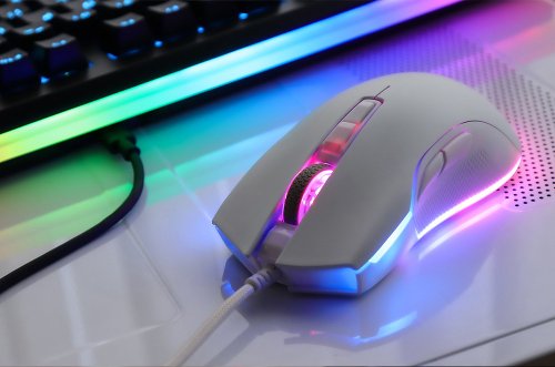 irocks 艾芮克官方設計館 irocks M31E 光學 遊戲滑鼠-白色