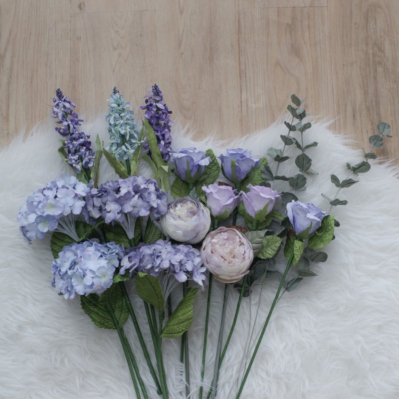 PURPLE SKY - Medium Posie Rooms for Home Decoration - 香氛/精油/擴香 - 紙 紫色