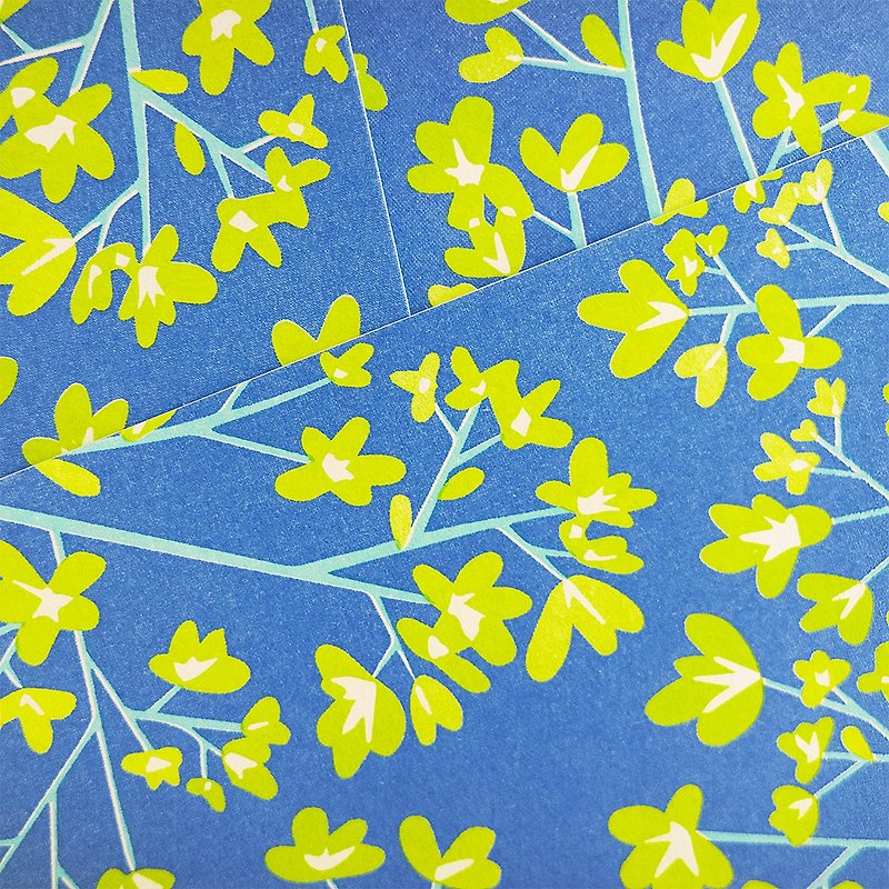 Terminalia lobata/spring and summer scenery/green plants/stencil printing postcard - การ์ด/โปสการ์ด - กระดาษ 