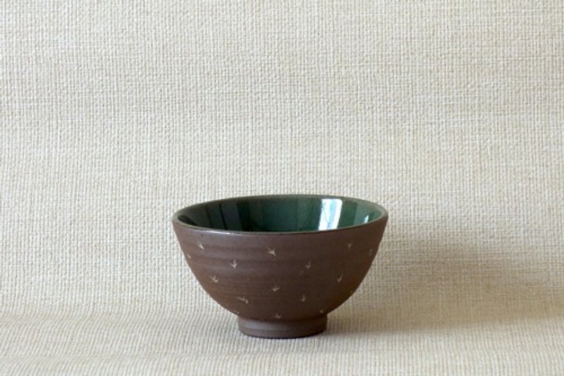象嵌青磁釉碗 - 茶碗・ボウル - 陶器 多色