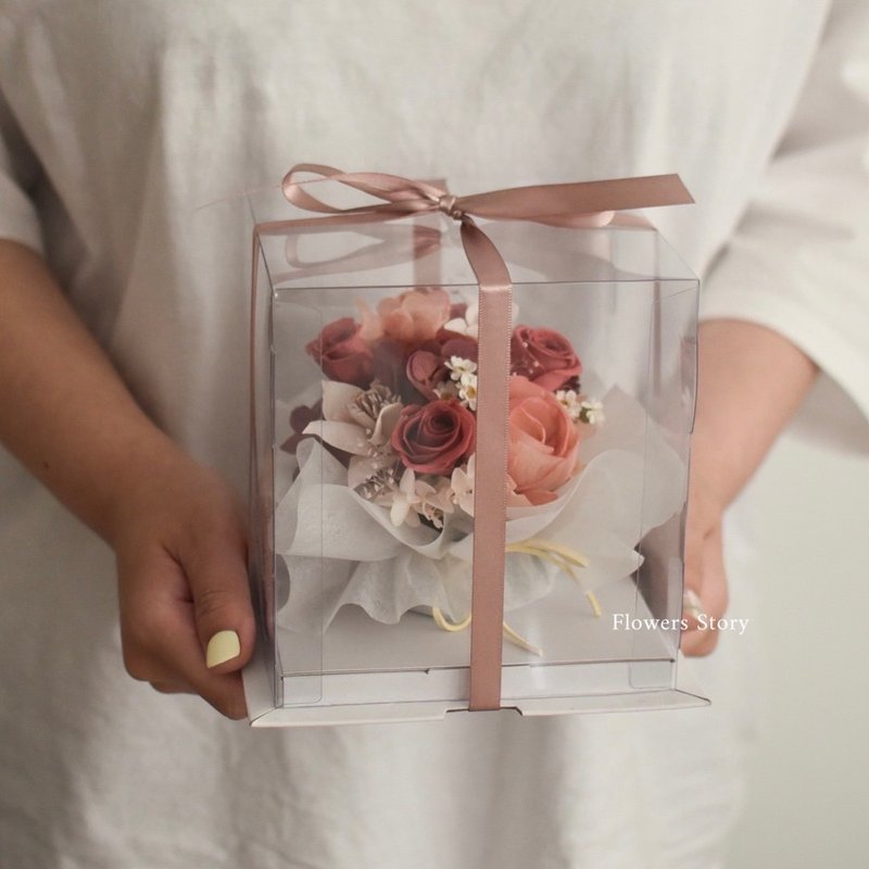 /蛋糕花禮/蛋糕花 生日 送禮 乾燥花 玫瑰花 畢業 求婚 教師節 - 乾燥花/永生花 - 植物．花 多色