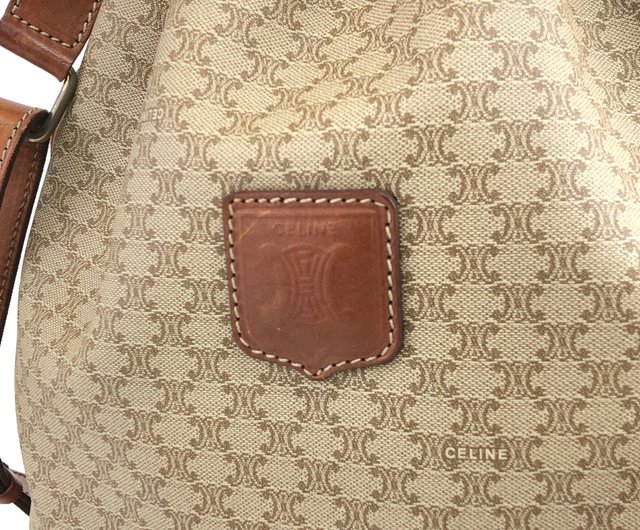 日本直送 名牌中古包 】CELINE セリーヌ マカダム ブラゾン型押し