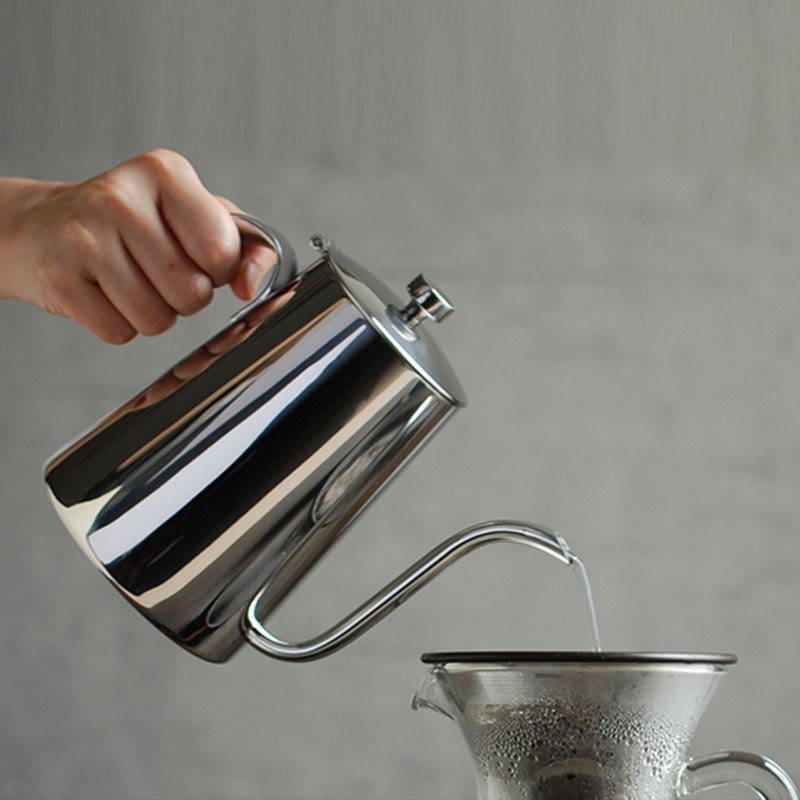 日本KINTO SCS手沖壺900ml - 咖啡壺/手沖壺 - 玻璃 銀色