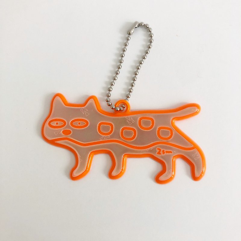 Cat reflector (orange) - ที่ห้อยกุญแจ - วัสดุอื่นๆ สีส้ม