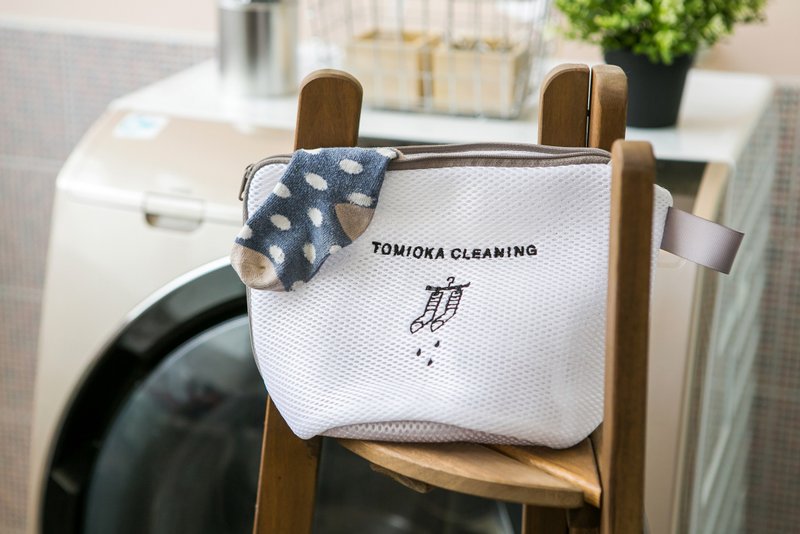 TOMIOKA CLEANING Laundry Bag-Boat Type Japan Imported Home Life - ผลิตภัณฑ์ซักผ้า - เส้นใยสังเคราะห์ ขาว