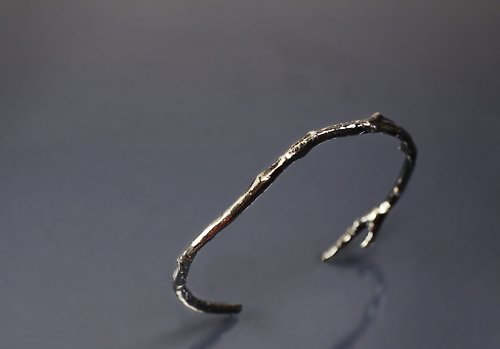 Maple jewelry design 植物系列-樹枝925銀手環