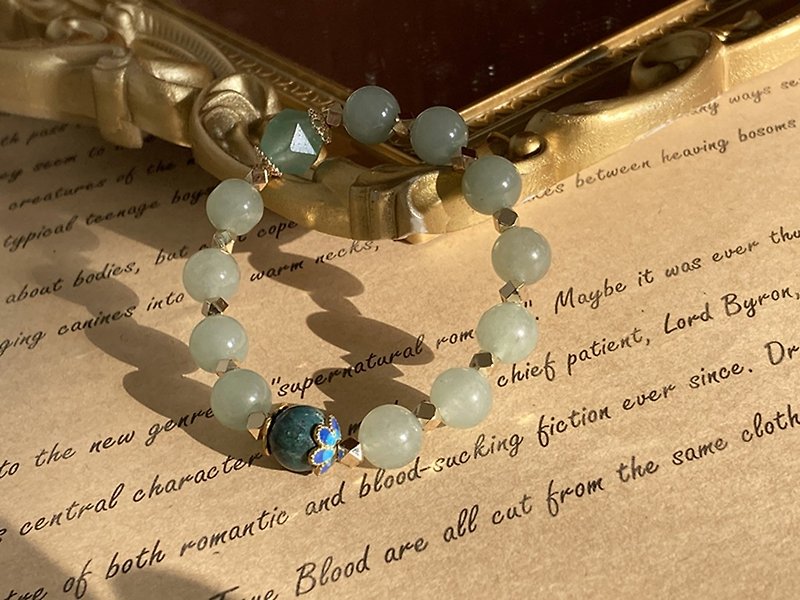[Movement of poetry and song - Song of the Elf. Bracelet] Dongling Jade, Soapstone | Single Product Guarantee - Bracelets - Other Materials Green