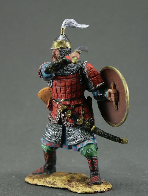Mongolian warrior of the 14th Painted Figurines  MiniatureTin Soldiers 54mm 1/32 