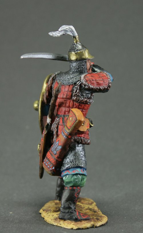 54 mm Mongolian noble warrior Middle Ages 14th century Tin Soldiers 