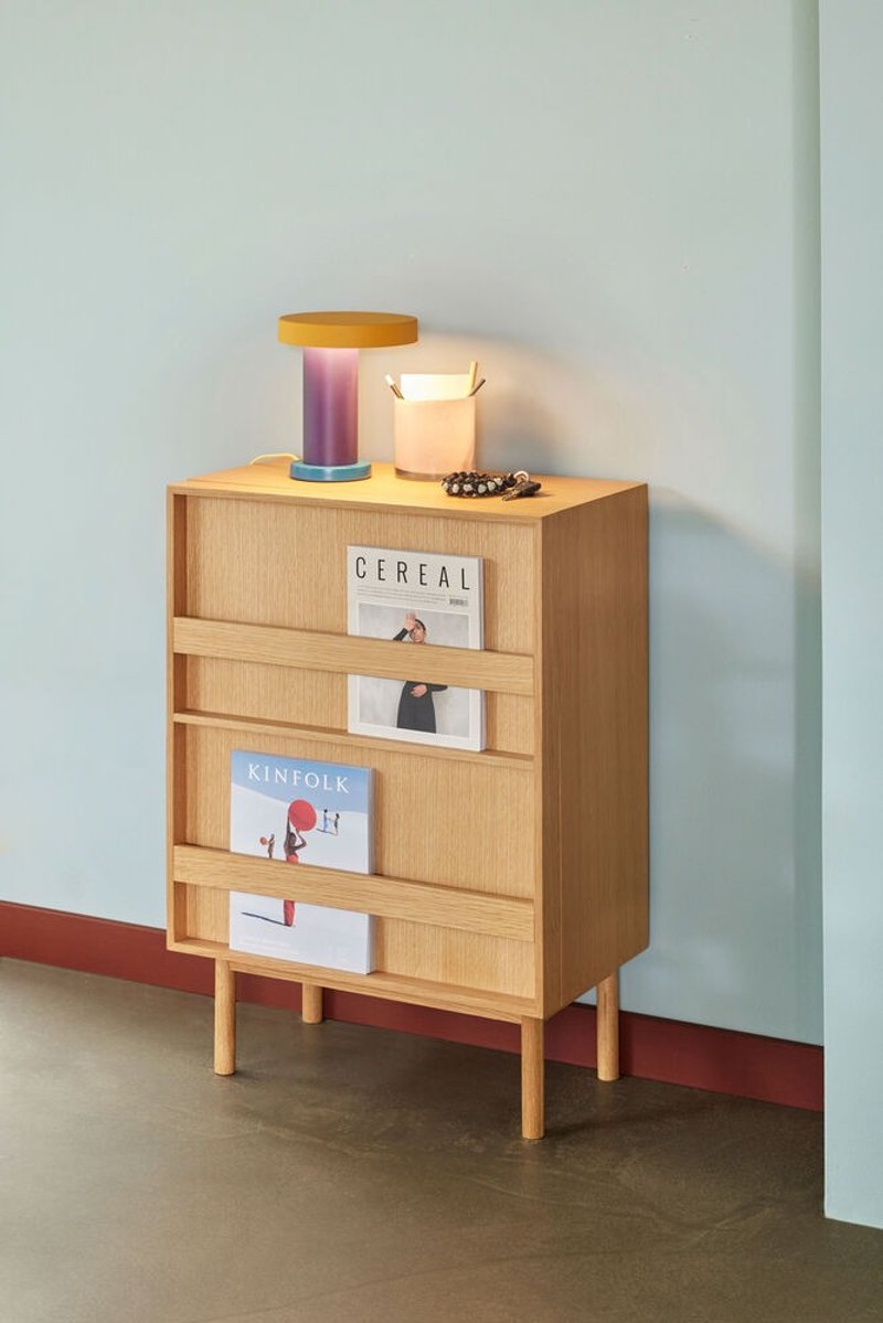 【881905】Natural color Muya magazine rack storage cabinet - เฟอร์นิเจอร์อื่น ๆ - โลหะ 