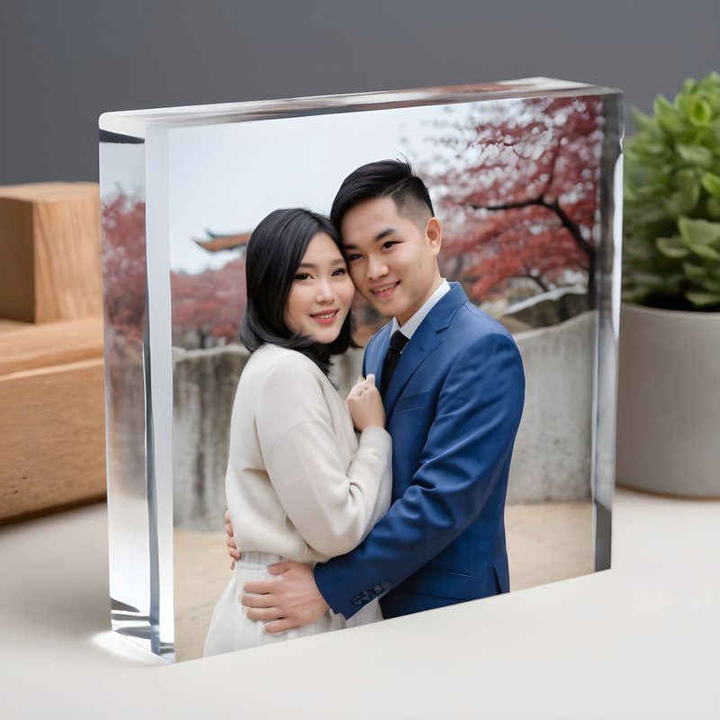 Customized crystal frameless painting photo output Customized frameless painting Customized photo customized gift - กรอบรูป - อะคริลิค 