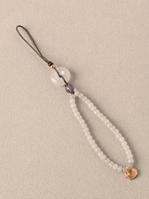 綻綻輕奢珠寶LVB demi-fine Jewelry 白翡紫水晶兩用吊飾 壓襟