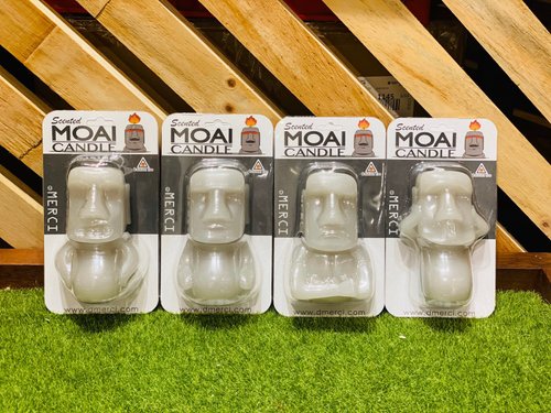 Out of print new product!! Moai Emoji Scented Candle - Shop mercidesign  Candles & Candle Holders - Pinkoi