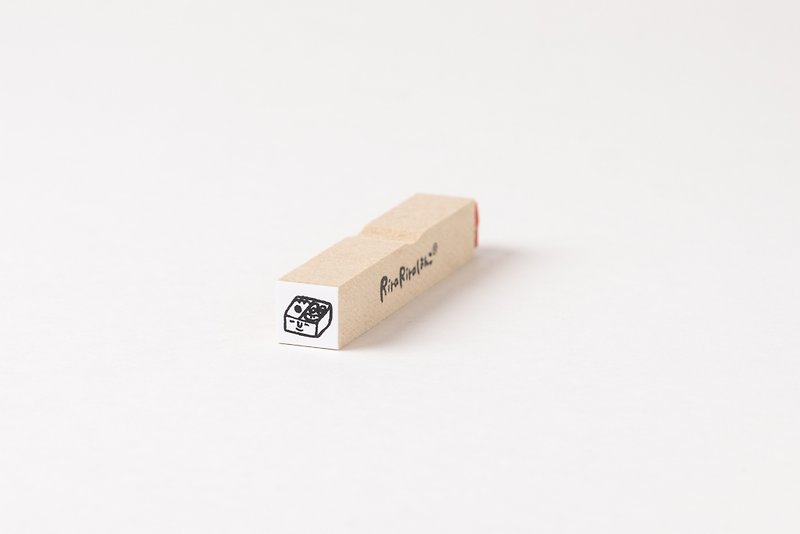 [Lunch box] Schedule stamp*10mm square*R112 - ตราปั๊ม/สแตมป์/หมึก - ไม้ 