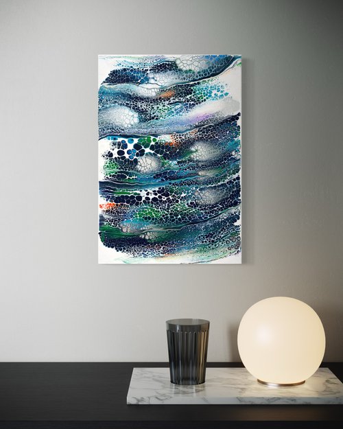 テクスチャ抽象画 白フレーム50cm×40cm テクスチャ抽象画 白フレーム50cm×40cm 絵画