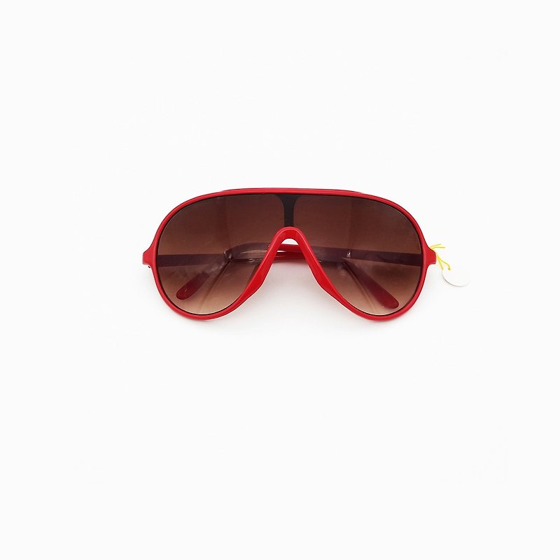 Window Removal Glasses / Aviator Sunglasses No.05 vintage - กรอบแว่นตา - วัสดุอื่นๆ สีแดง
