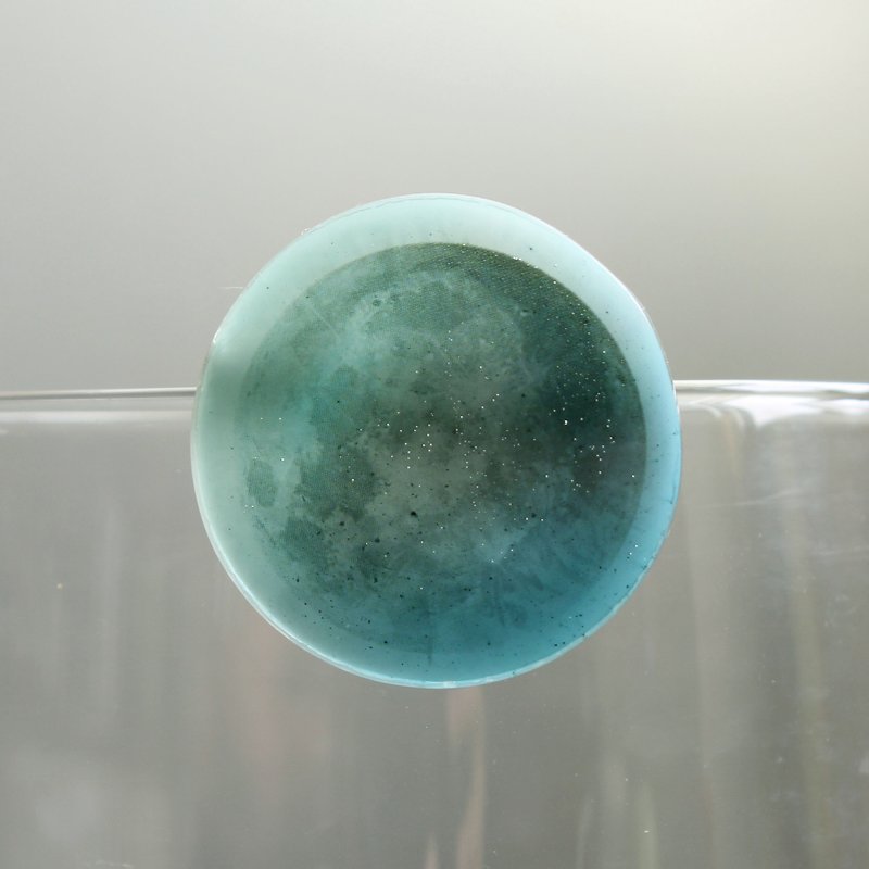 Resin Pin / BLUE MOON - Brooches - Other Materials Blue