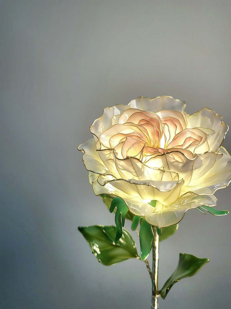 English Rose (September Birth Flower Light) - โคมไฟ - เรซิน 