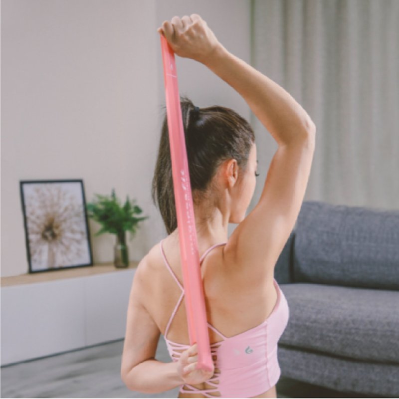 Meijipin [Yoga Series] Elastic Band Stretch Belt Two-in-one Dry Rose Yoga Series - อุปกรณ์เสริมกีฬา - วัสดุอื่นๆ 