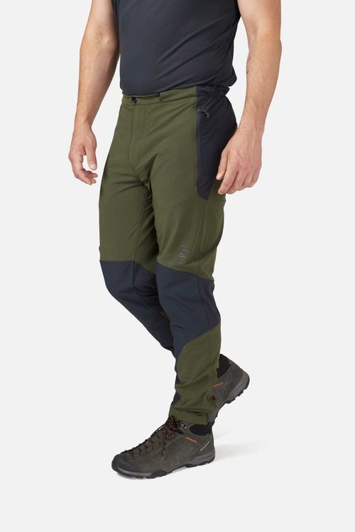山衣丁 【Rab】Torque Pants 輕量彈性軟殼長褲 男款 軍綠