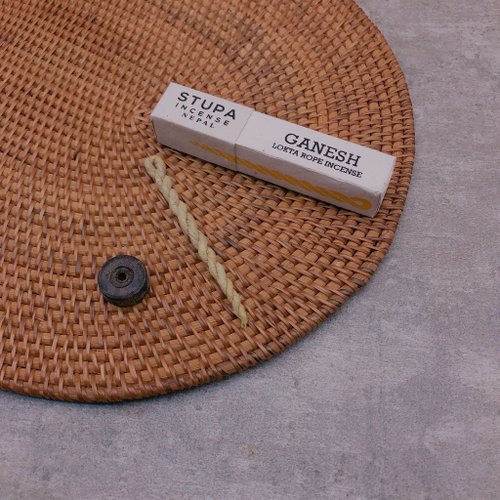 Stupa Incense 天然草本香氛 尼泊爾Stupa 手工繩香 - Ganesh