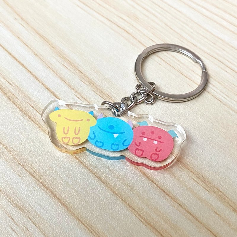 Acrylic Keychain | Three Monsters - Keychains - Acrylic 