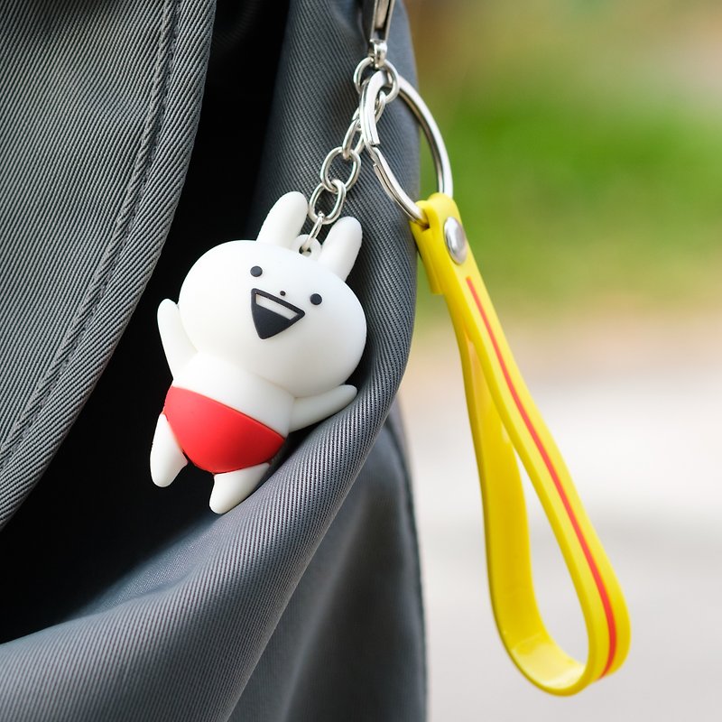 USAGYUUUN RUBBER KEYCHAIN - Charms - Rubber White