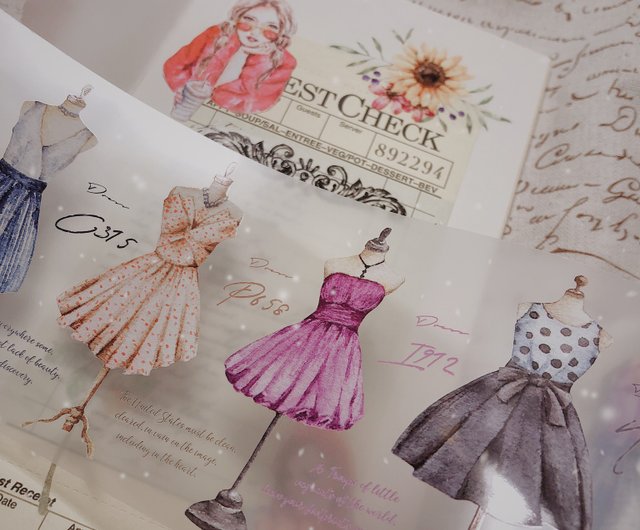 台湾マステ　 sonia 　LADY DRESS Ⅱ 　PETテープ LADY DRESSマットPETテープ（剥離紙付き）8CM - ショップ