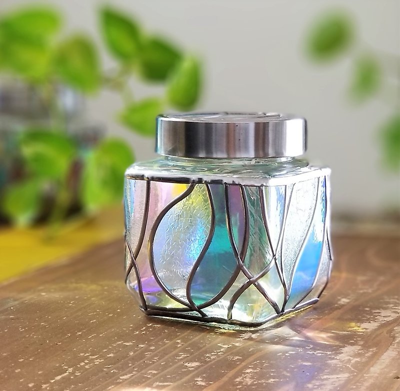 ５Way 多様な用途    光のキャニスター - 花瓶・植木鉢 - ガラス 多色