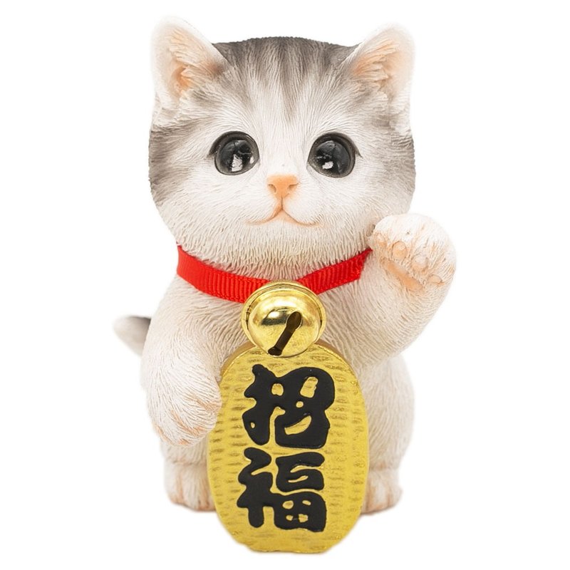 デバリエ 招き猫 猫 置物 商売繁盛 厄除け 病除け 開運 金運アップ 福を招く 玄関 飲食店 開店祝い 誕生日 記念日 クリスマス 新年 雑貨 cb040w - 擺飾/家飾品 - 樹脂 紅色
