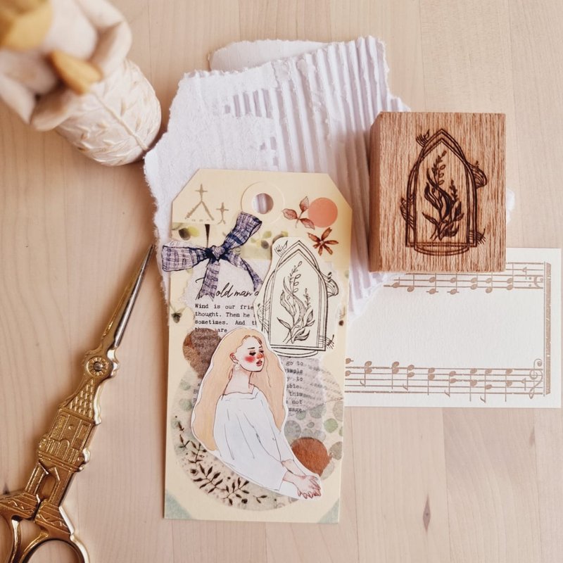 Faith Rubber Stamp - Stamps & Stamp Pads - Wood Brown