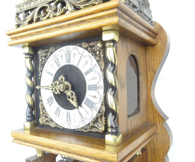 掛け時計　オランダ　Warmink社　ザーンセ時計　アンティーク Zaanse オランダ製壁掛け時計 ヴィンテージ アンティーク 8 日間