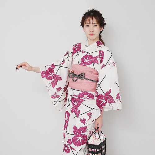 fuukakimono 日本 和服 女性 浴衣 腰封 2件組 F Size x04-5a yukata